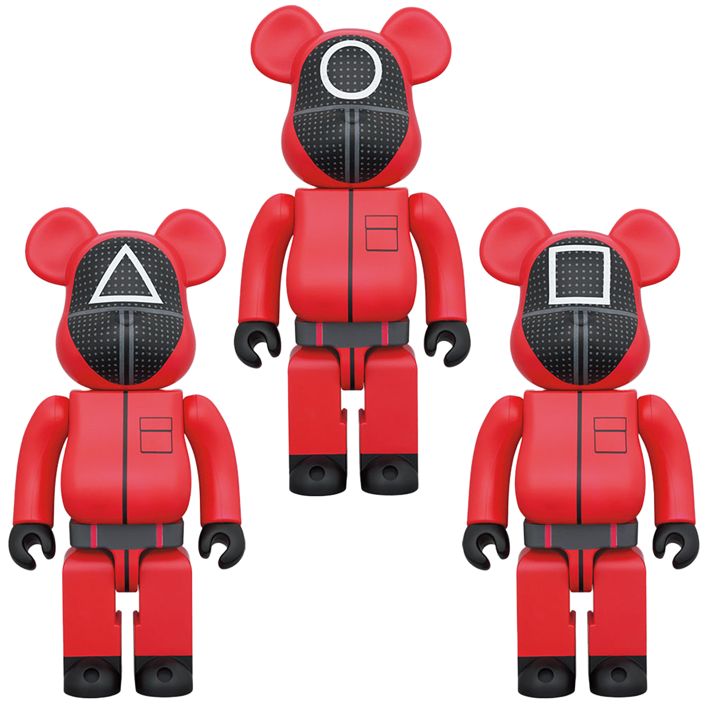 BE@RBRICK SQUID GAME(乌贼游戏)GUARD“○/△/□”1000%