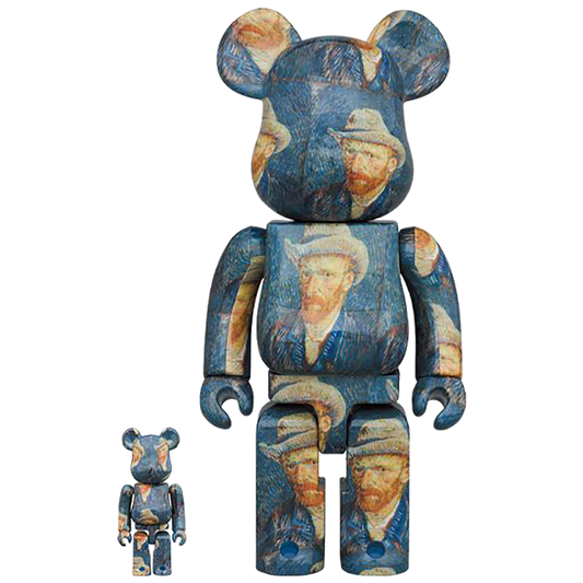 BE@RBRICK「Van Gogh Museum」Self-Portrait with Grey Felt Hat 100% & 400%