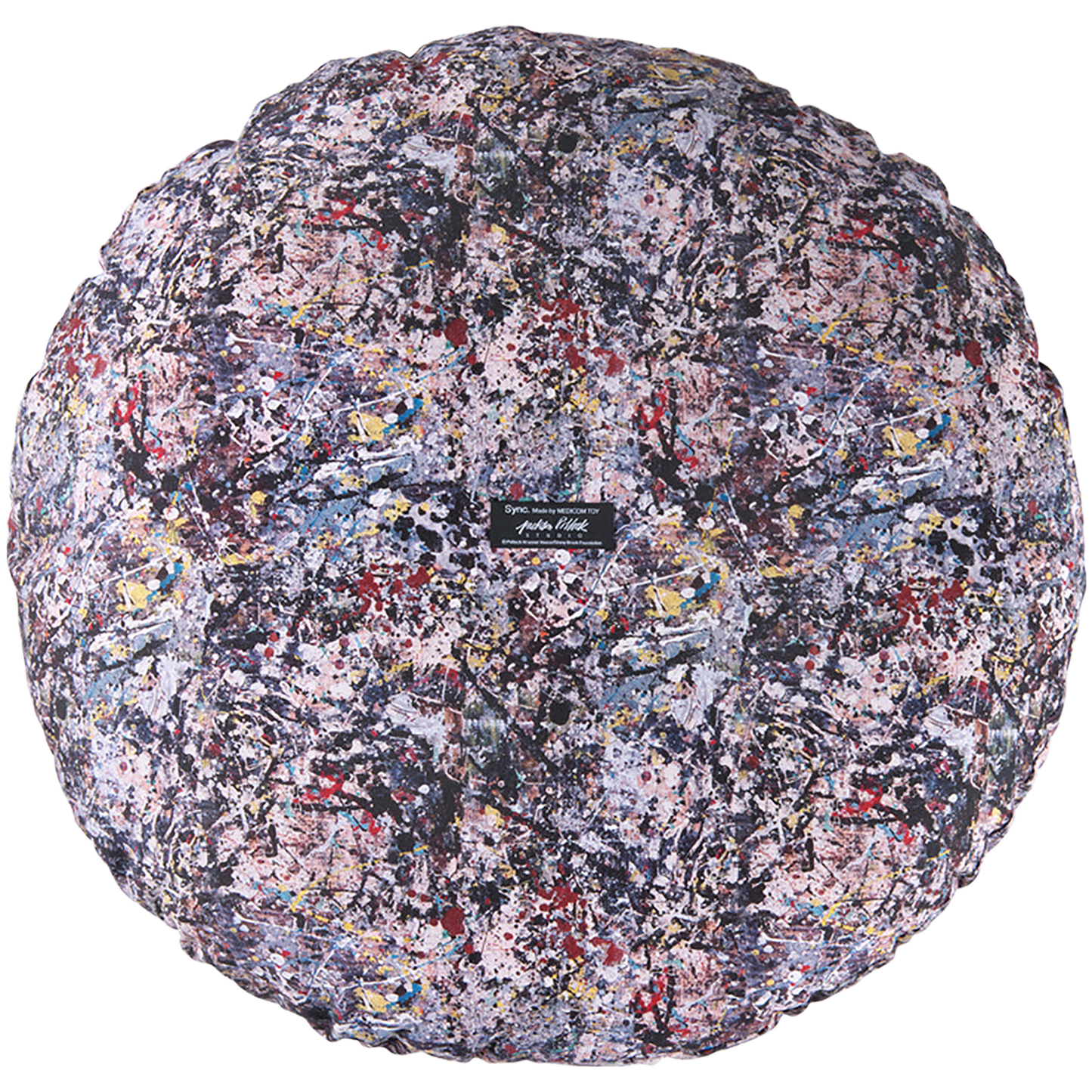 CIRCLE CUSHION "Jackson Pollock Studio 02"