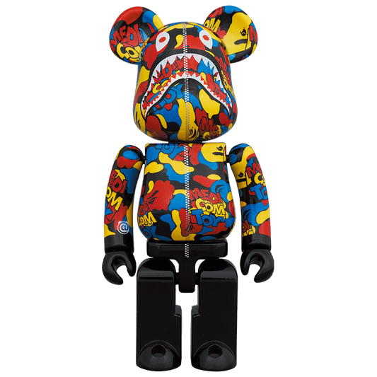 BE@RBRICK Chogokin MEDICOM 玩具迷彩鲨鱼