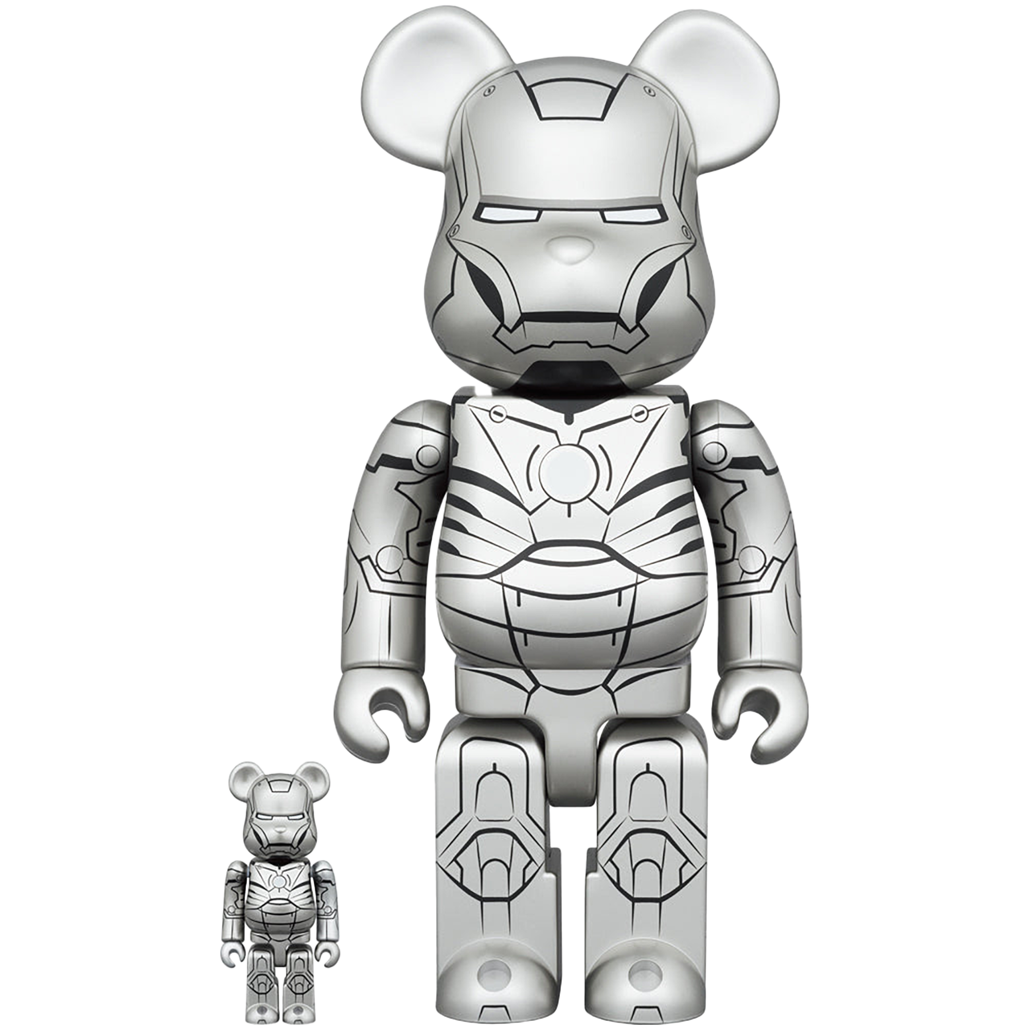 BE@RBRICK IRON MAN MARK II 100％ & 400％