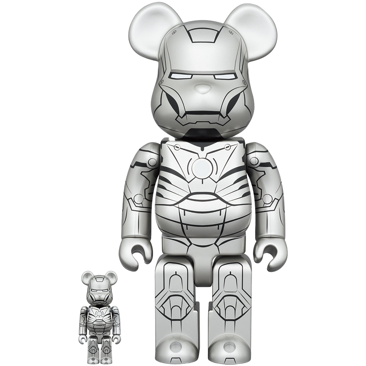 BE@RBRICK IRON MAN MARK II 100％ & 400％