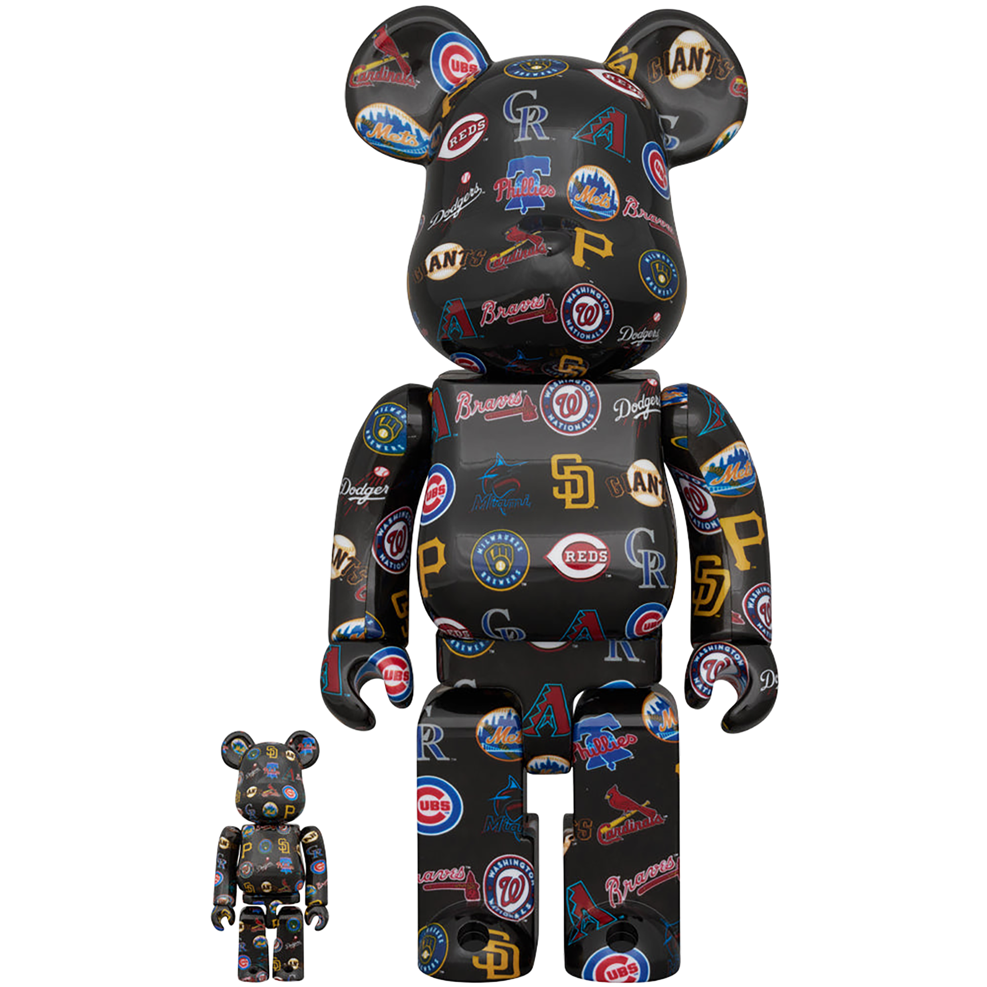 BE@RBRICK NATIONAL LEAGUE(TM) BLACK Ver. 100％ & 400％