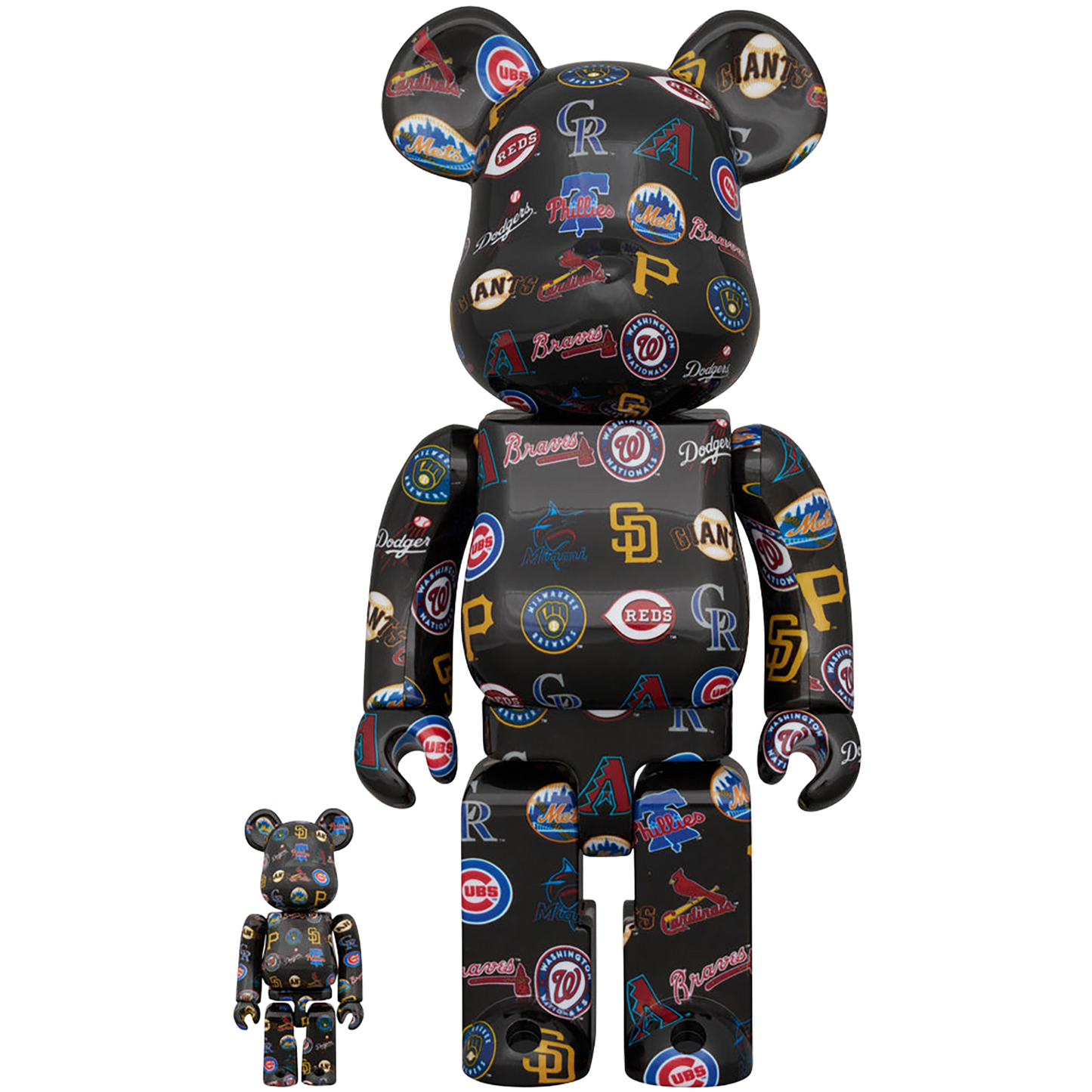 BE@RBRICK NATIONAL LEAGUE(TM) BLACK Ver. 100％ & 400％