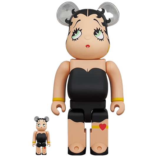 BE@RBRICK 贝蒂娃娃(TM) 黑色版。 100% 和 400%