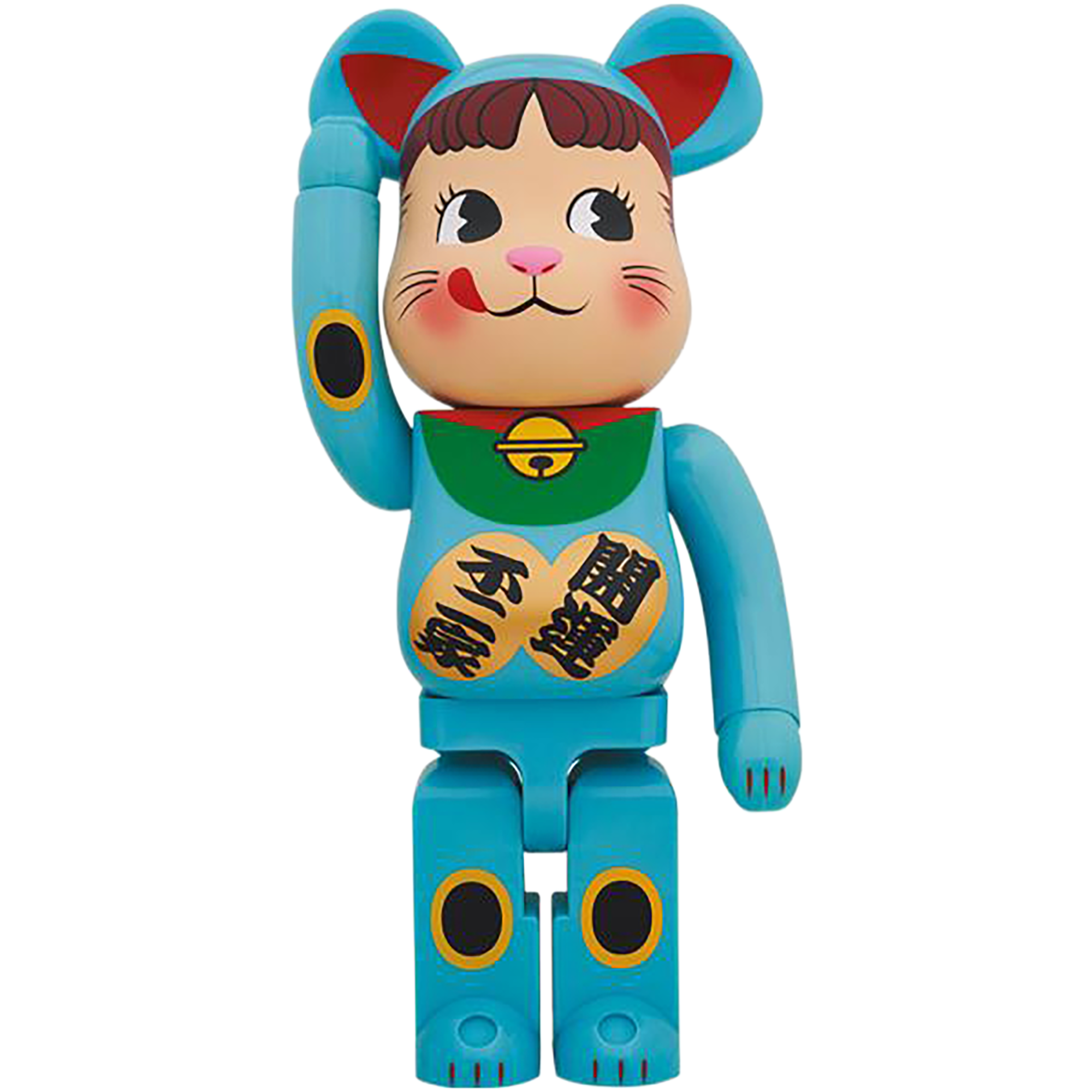BE@RBRICK Maneki Neko Peko-chan Blue G.I.D 1000％
