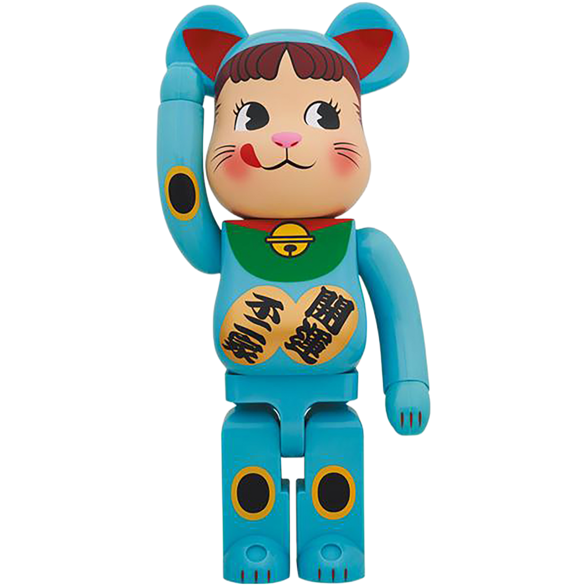 BE@RBRICK Maneki Neko Peko-chan Blue G.I.D 1000％