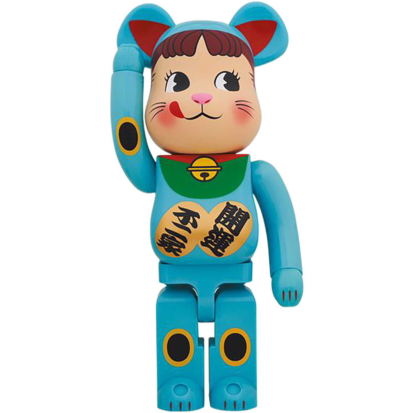 BE@RBRICK Maneki Neko Peko-chan Blue G.I.D 1000％