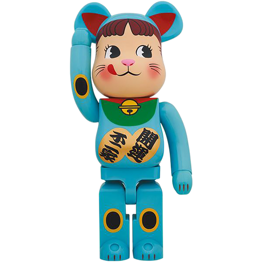 BE@RBRICK Maneki Neko Peko-chan Blue G.I.D 1000％
