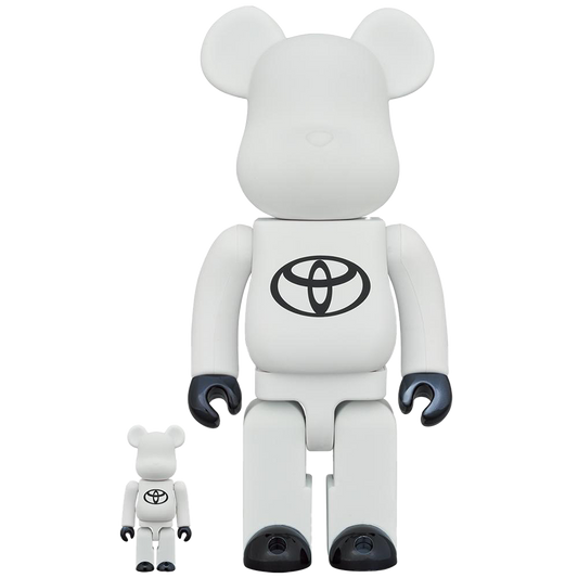 BE@RBRICK TOYOTA “驱动你少年时代的梦想。”白色版100% 和 400%