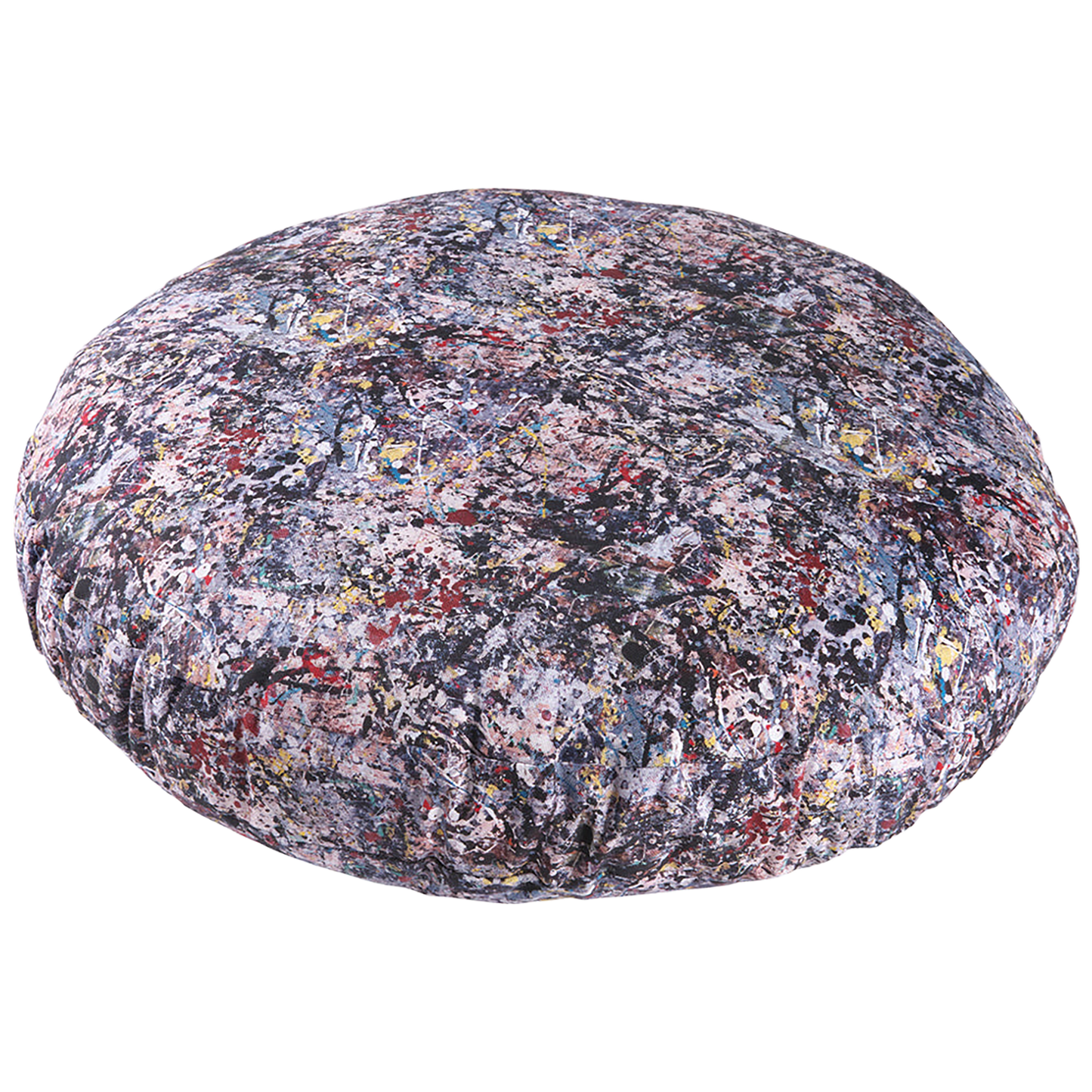 CIRCLE CUSHION "Jackson Pollock Studio 02"