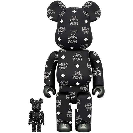 BE@RBRICK MCM 黑色版。 100% 和 400%