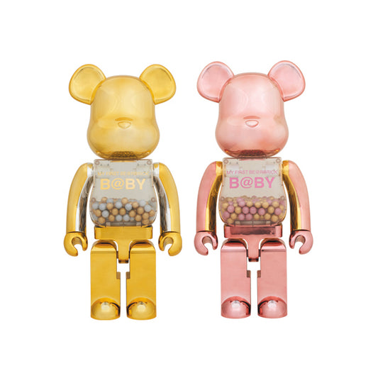 MY FIRST BE@RBRICK GOLD & SILVER Ver.／PINK & GOLD Ver. 1000％_0