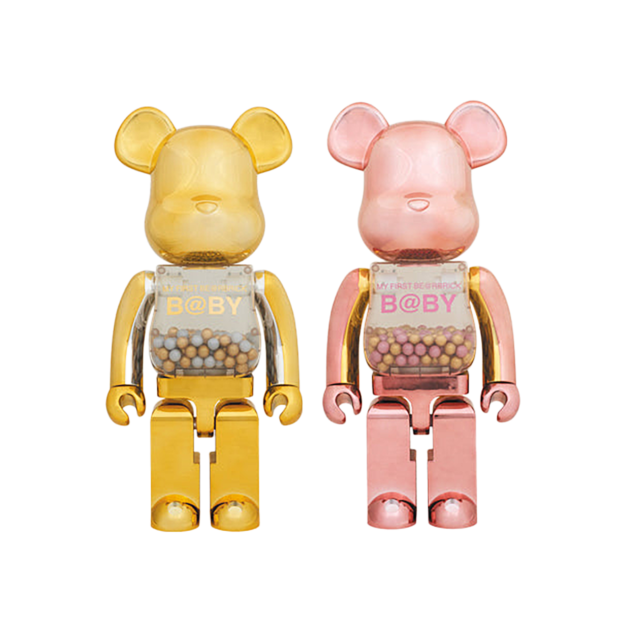 MY FIRST BE@RBRICK GOLD & SILVER Ver.／PINK & GOLD Ver. 1000%