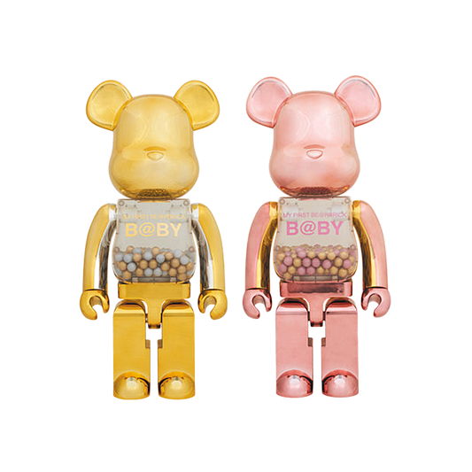 MY FIRST BE@RBRICK GOLD & SILVER Ver.／PINK & GOLD Ver. 1000%