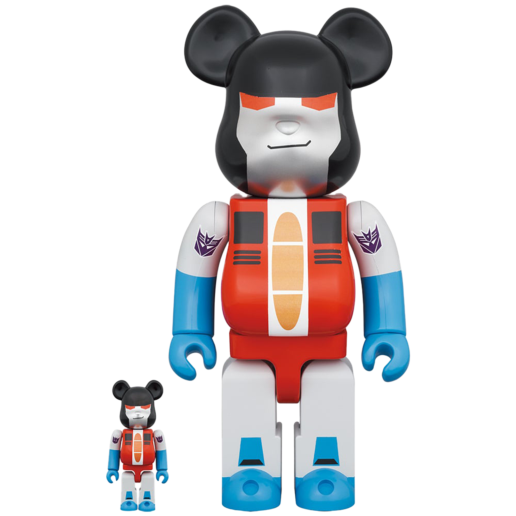 BE@RBRICK TRANSFORMERS STARSCREAM 100％ & 400％