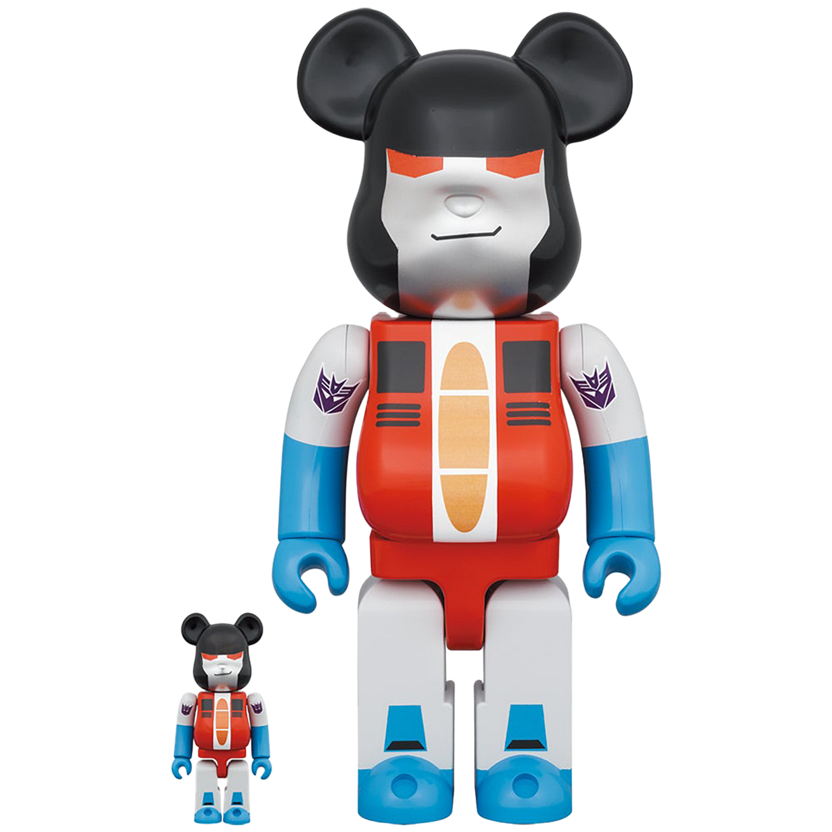 BE@RBRICK TRANSFORMERS STARSCREAM 100％ & 400％