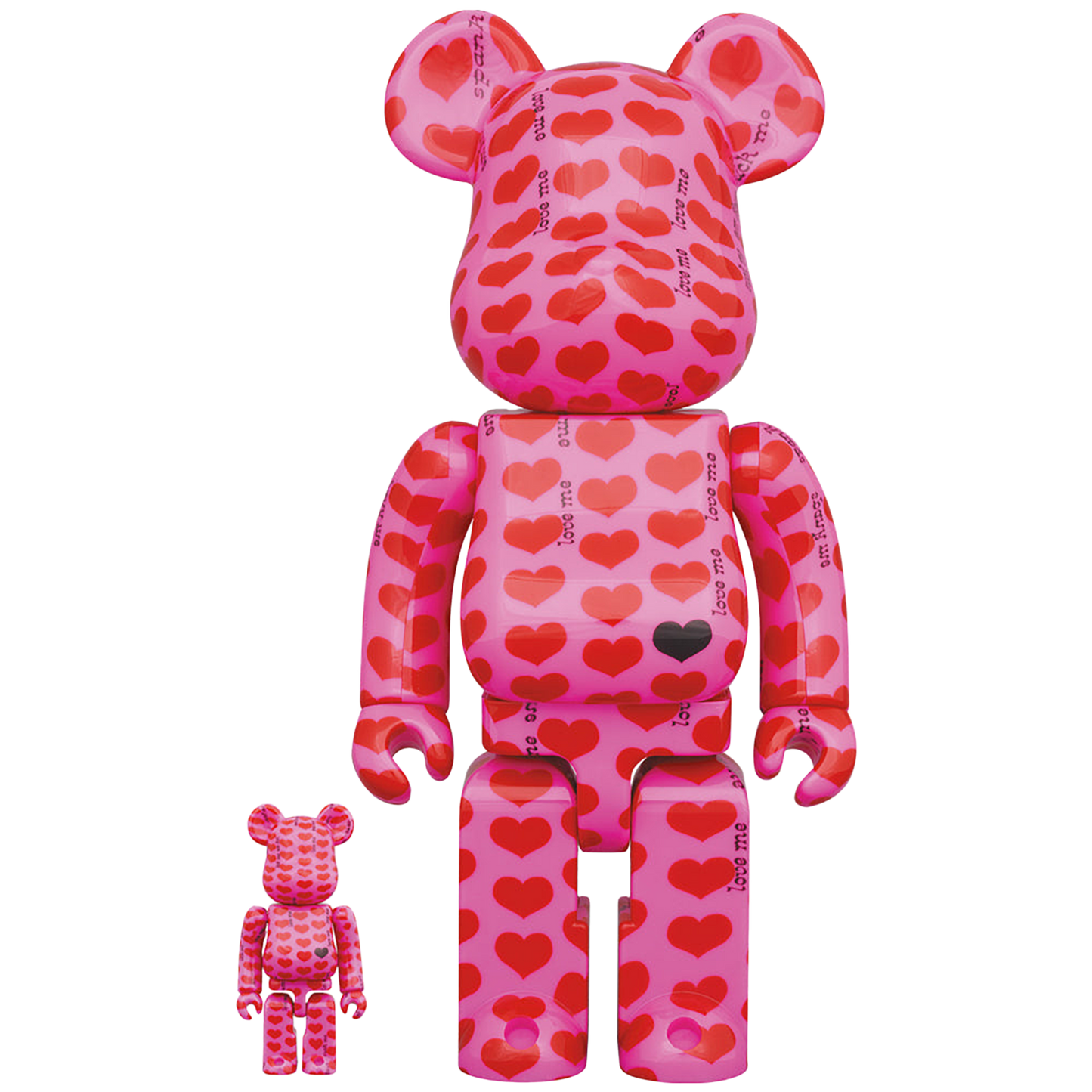 BE@RBRICK Pink Heart 100％ & 400％