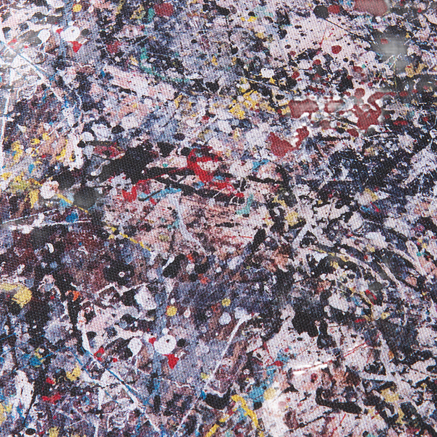 CIRCLE CUSHION "Jackson Pollock Studio 02"