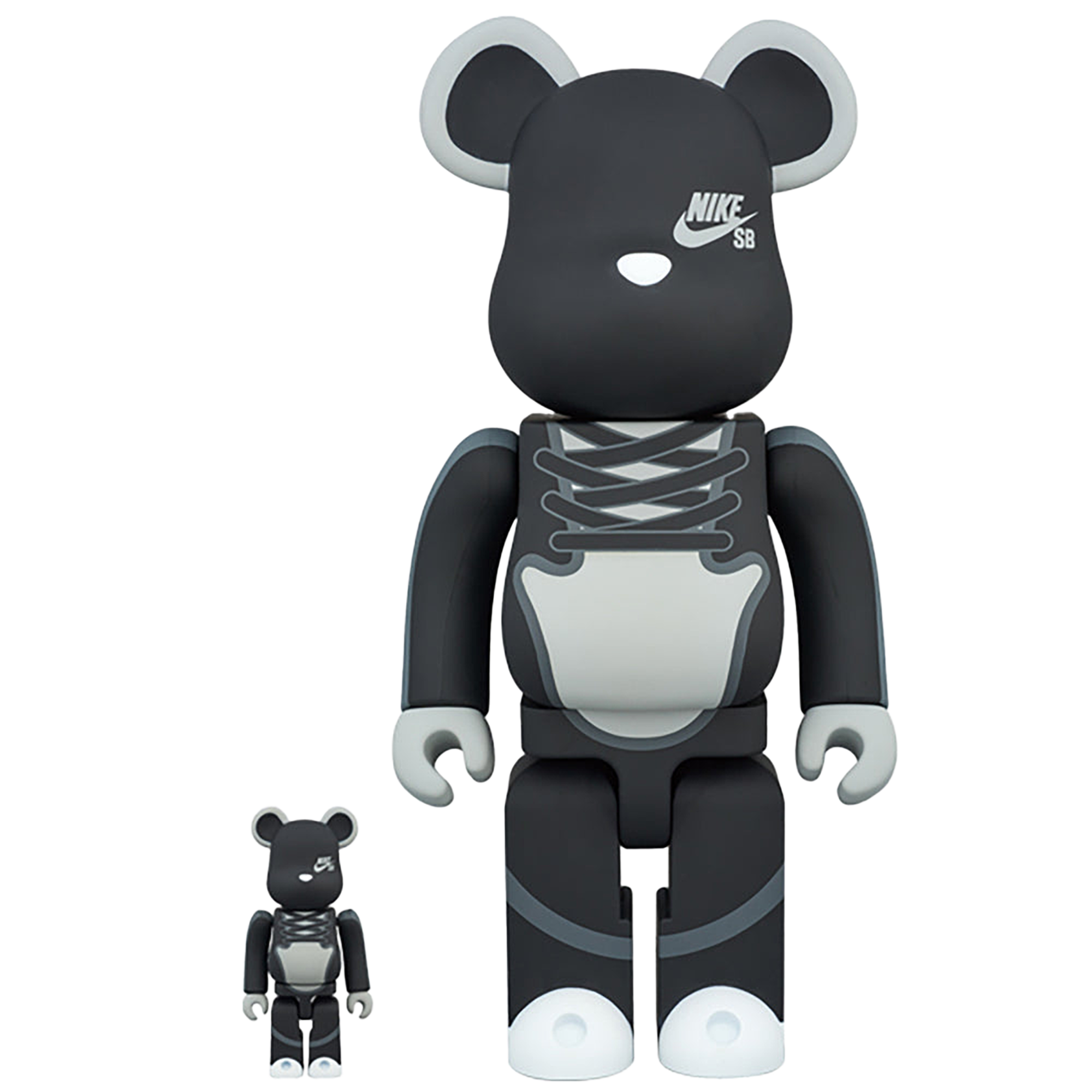 BE@RBRICK NIKE SB BLACK 100％ & 400％