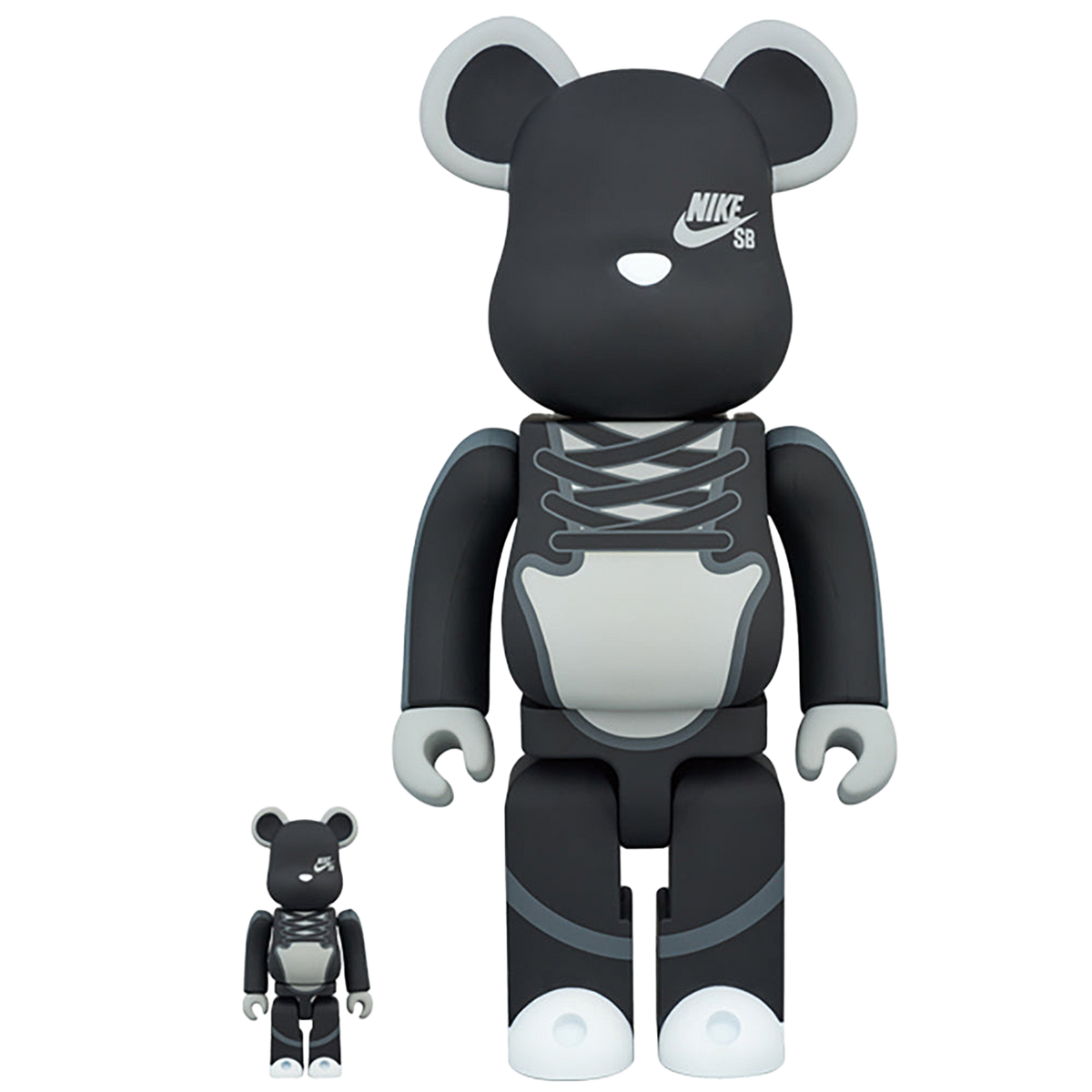 BE@RBRICK NIKE SB BLACK 100％ & 400％