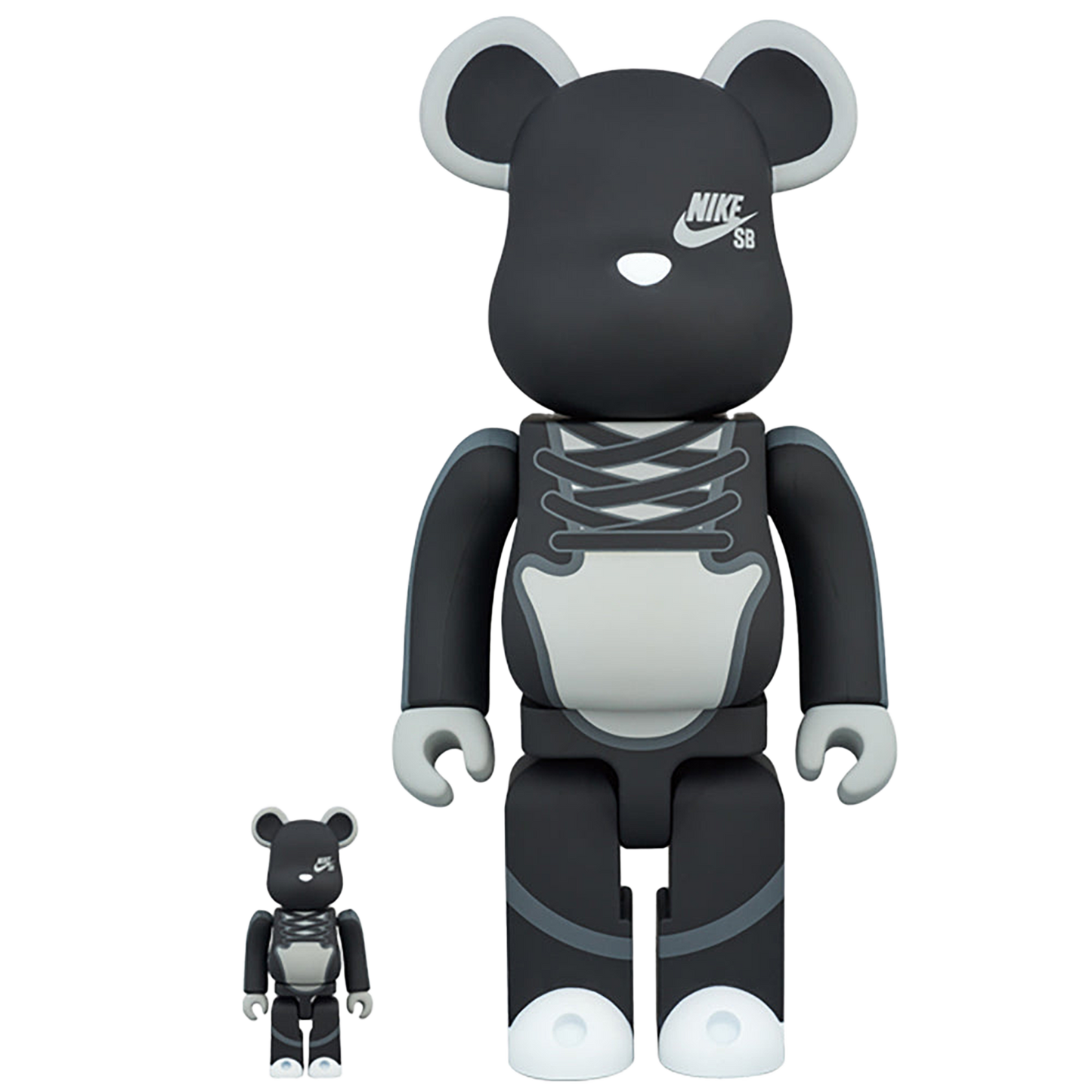 BE@RBRICK NIKE SB BLACK 100％ & 400％