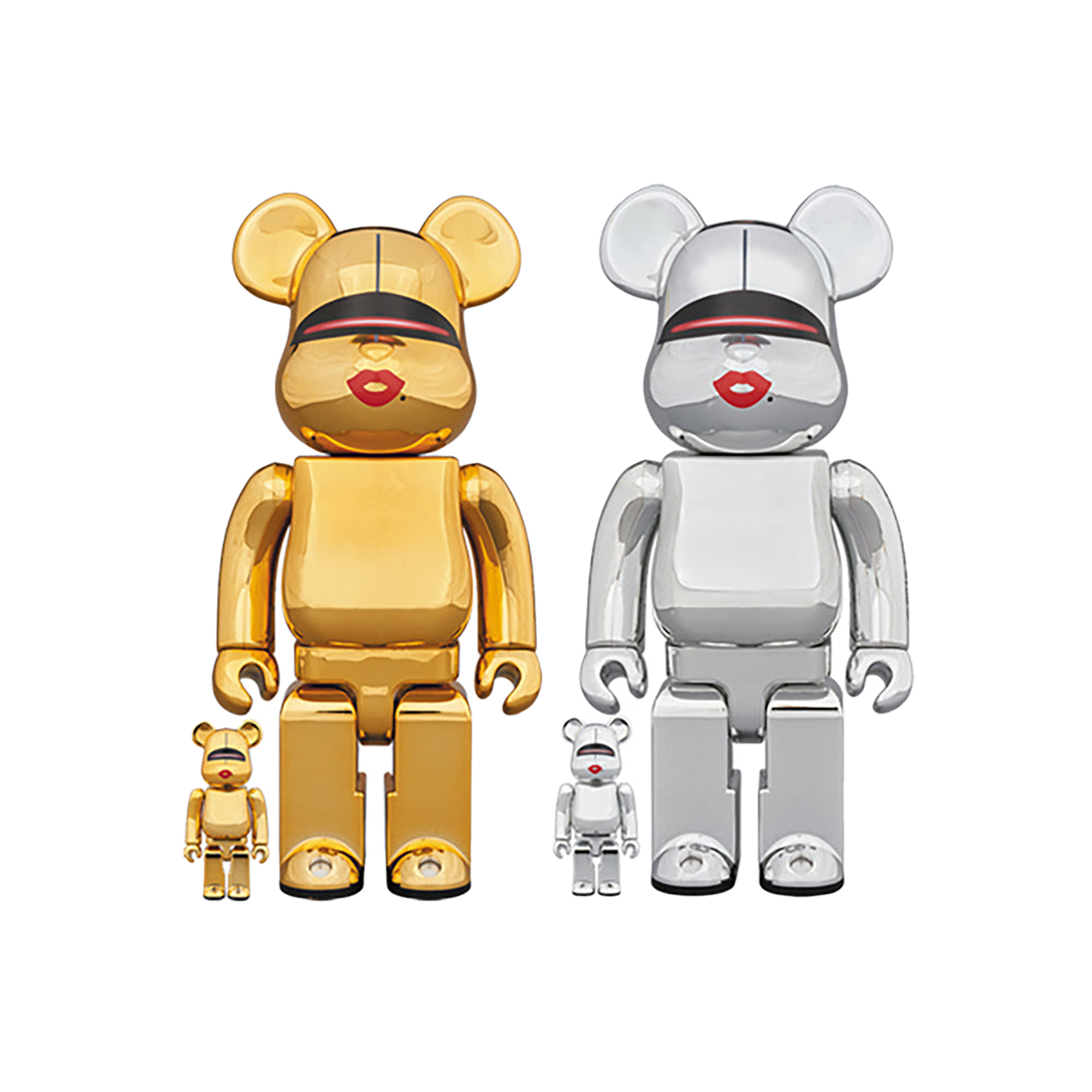 BE@RBRICK TYGA × HAJIME SORAYAMA 100％ & 400％ GOLD／SILVER