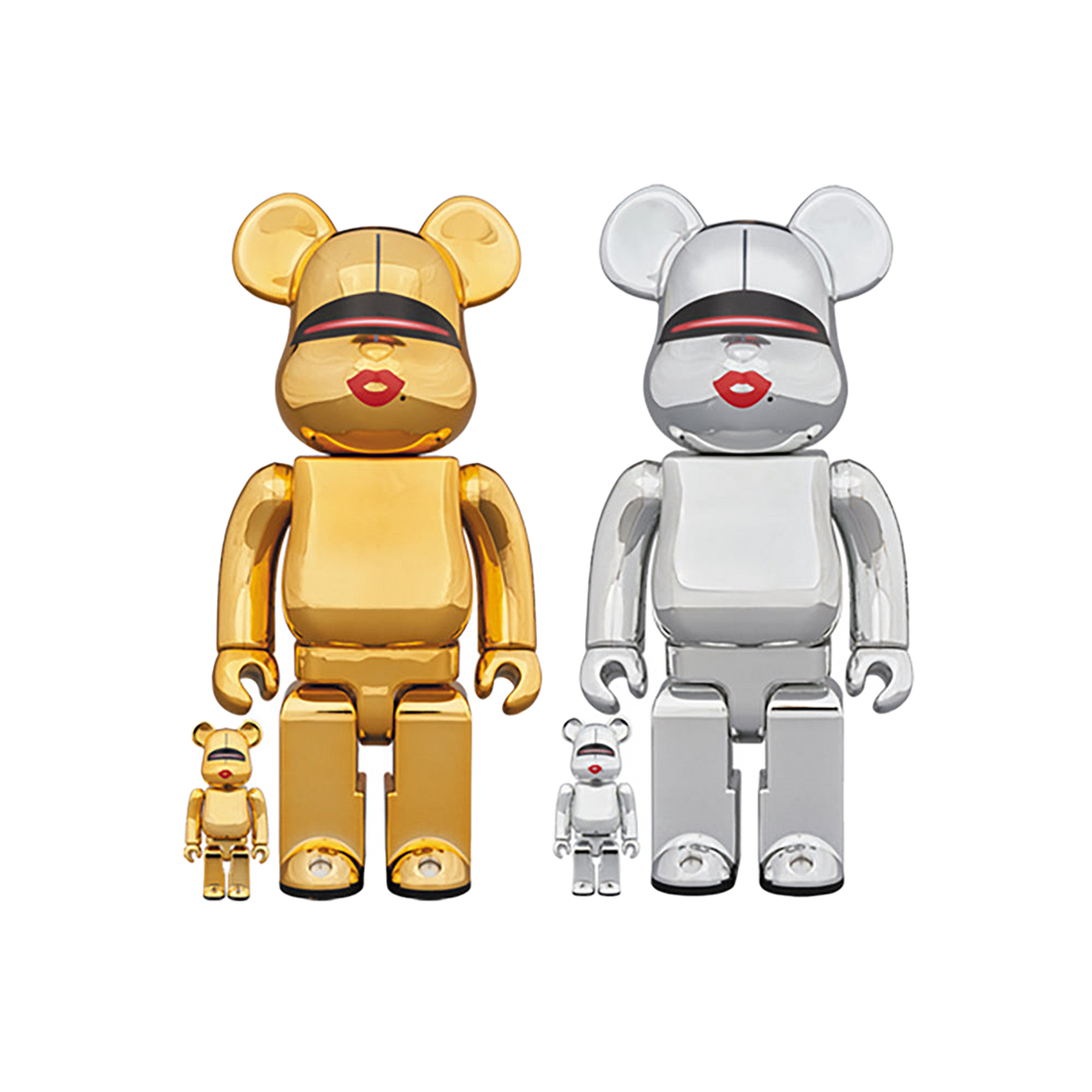 BE@RBRICK TYGA × HAJIME SORAYAMA 100％ & 400％ GOLD／SILVER