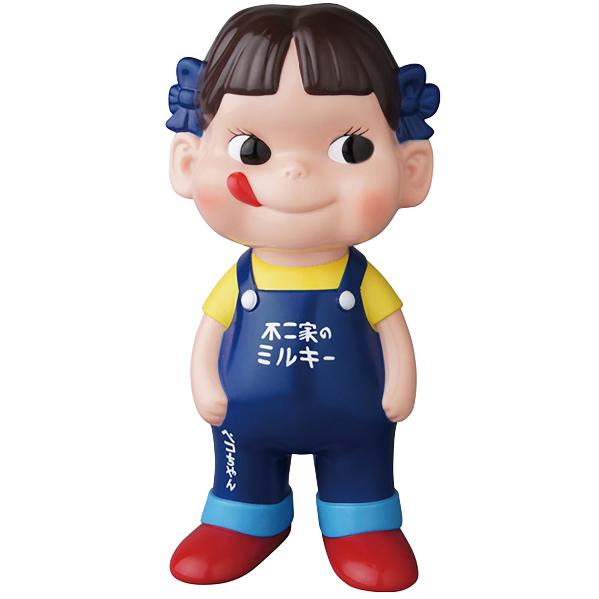 不二家ソフビコレクション ペコちゃん（青オーバーオール） | MEDICOM