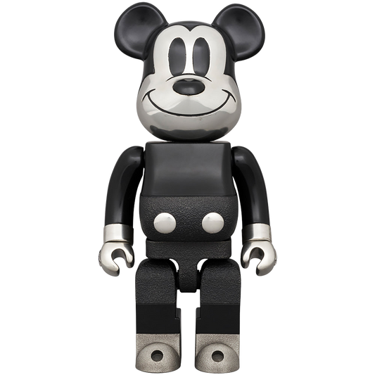 BE@RBRICK 皇家雪兰莪米奇老鼠黑白版。 400%