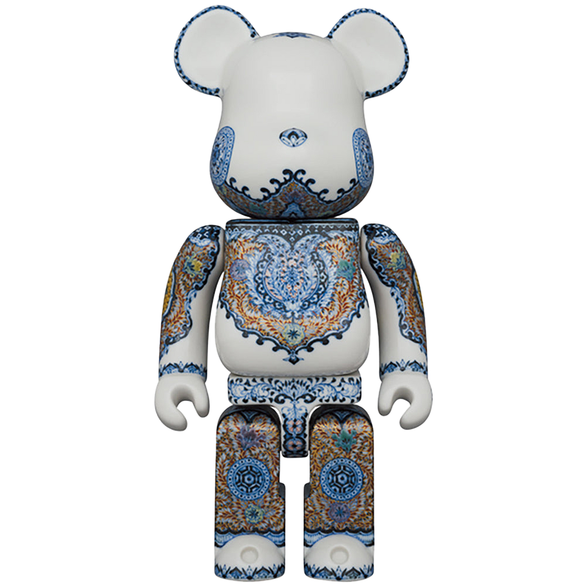 九谷BE@RBRICK 【青華紅彩花唐草紋】400％ (EDITION 1) | MEDICOM TOY