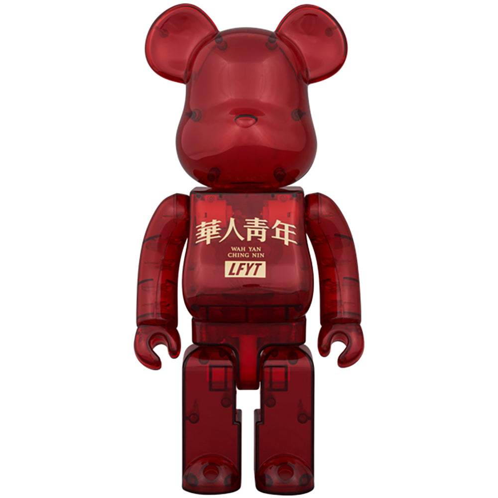 BE@RBRICK LFYT × 華人青年 Wah Yan Ching Nin 100％ & 400％ RED CLEAR_2