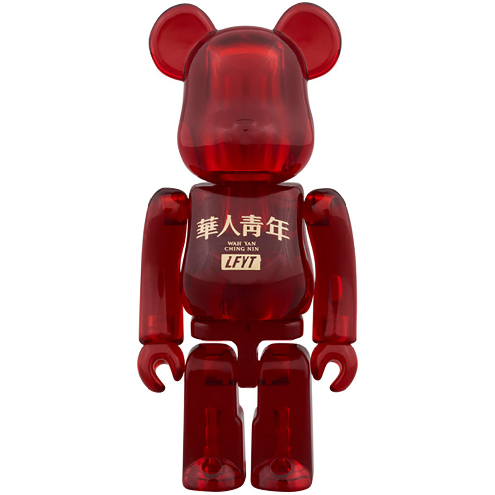 BE@RBRICK LFYT × 華人青年 Wah Yan Ching Nin 100％ & 400％ RED CLEAR_1