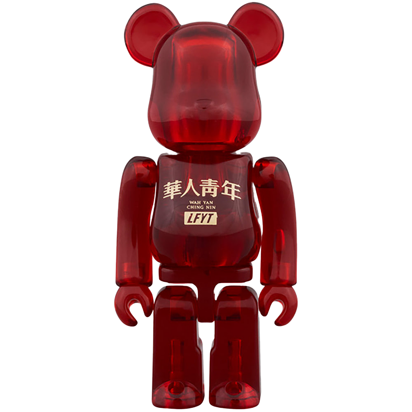 BE@RBRICK LFYT × 華人青年 Wah Yan Ching Nin 100％ & 400％ RED CLEAR