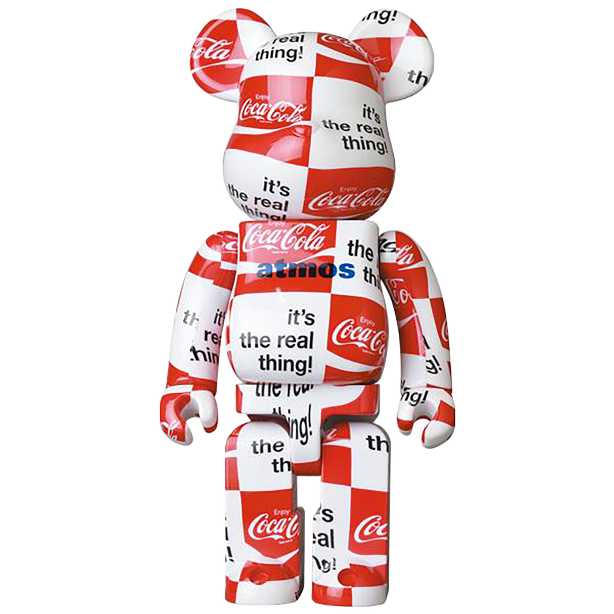 BE@RBRICK atmos × Coca-Cola 1000％ CHECKERBOARD