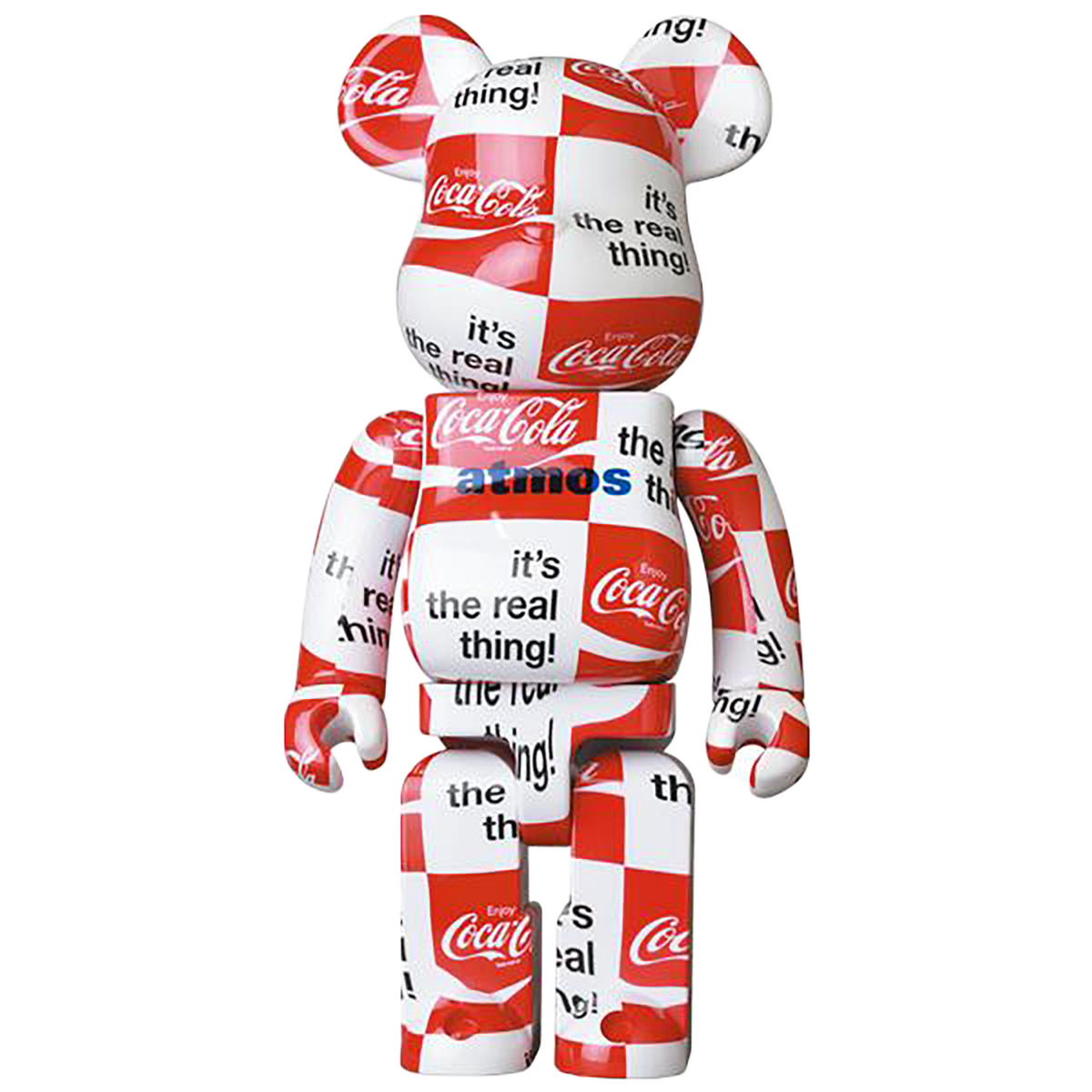 BE@RBRICK atmos × Coca-Cola 1000％ CHECKERBOARD