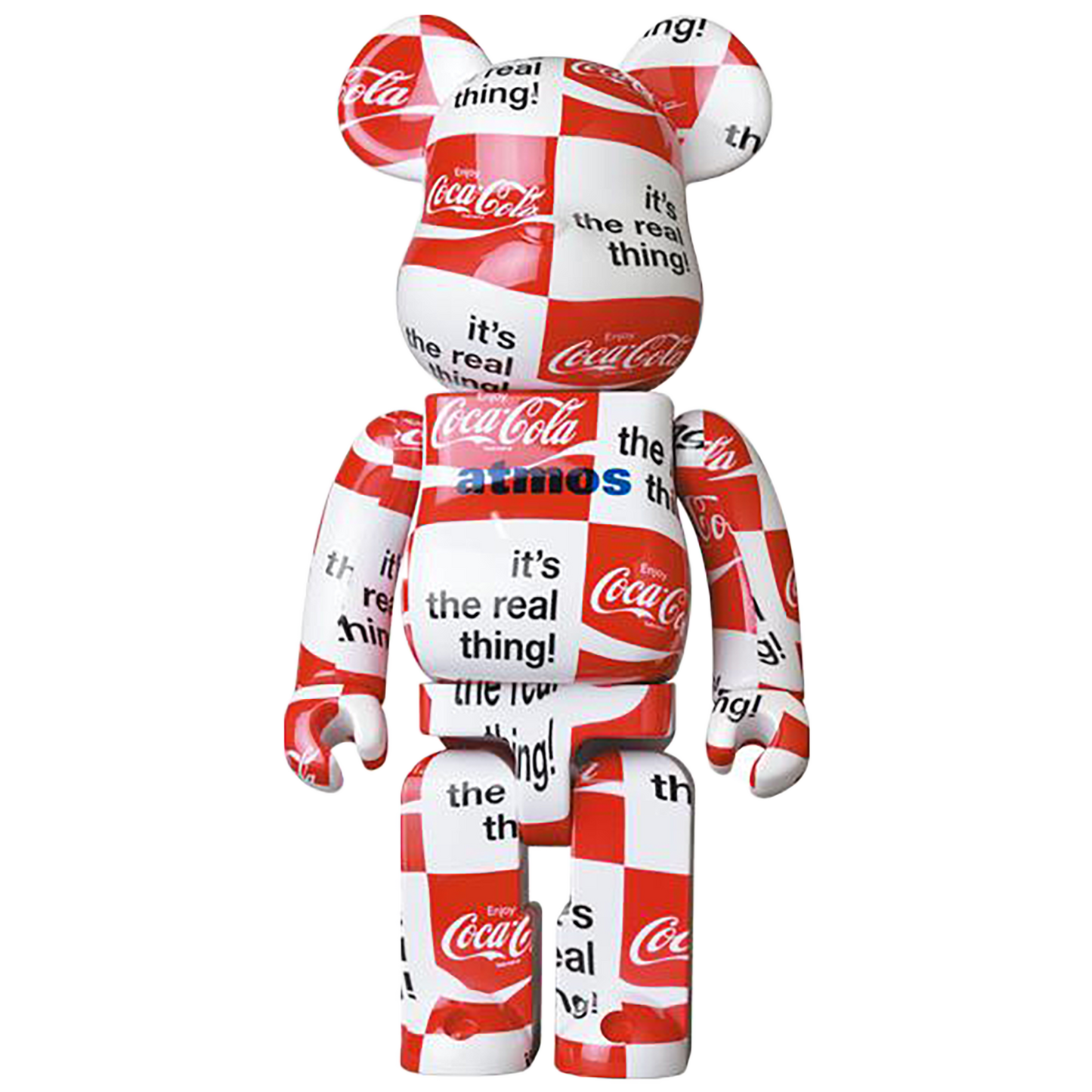 BE@RBRICK atmos × Coca-Cola 1000％ CHECKERBOARD