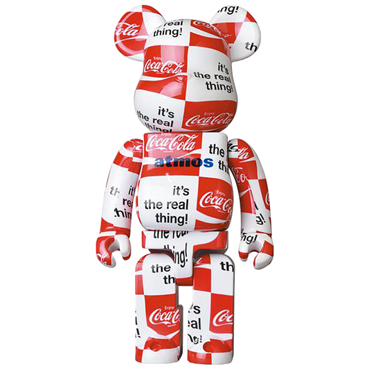 BE@RBRICK atmos × 可口可乐 1000% 棋盘格