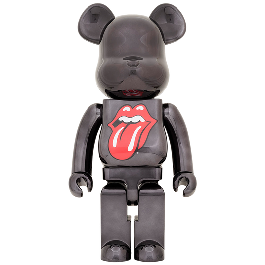 BE@RBRICK 滚石乐队嘴唇和舌头 黑铬 Ver.1000%