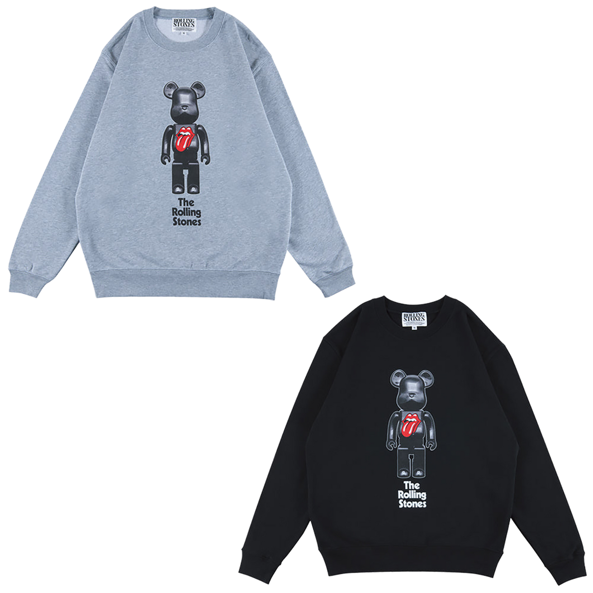 MLE "The Rolling Stones" BE@RBRICK CREWNECK SWEATSHIRT "The Rolling Stones"《Planned to be shipped in late November 2022 Orders can be placed until August 10th》