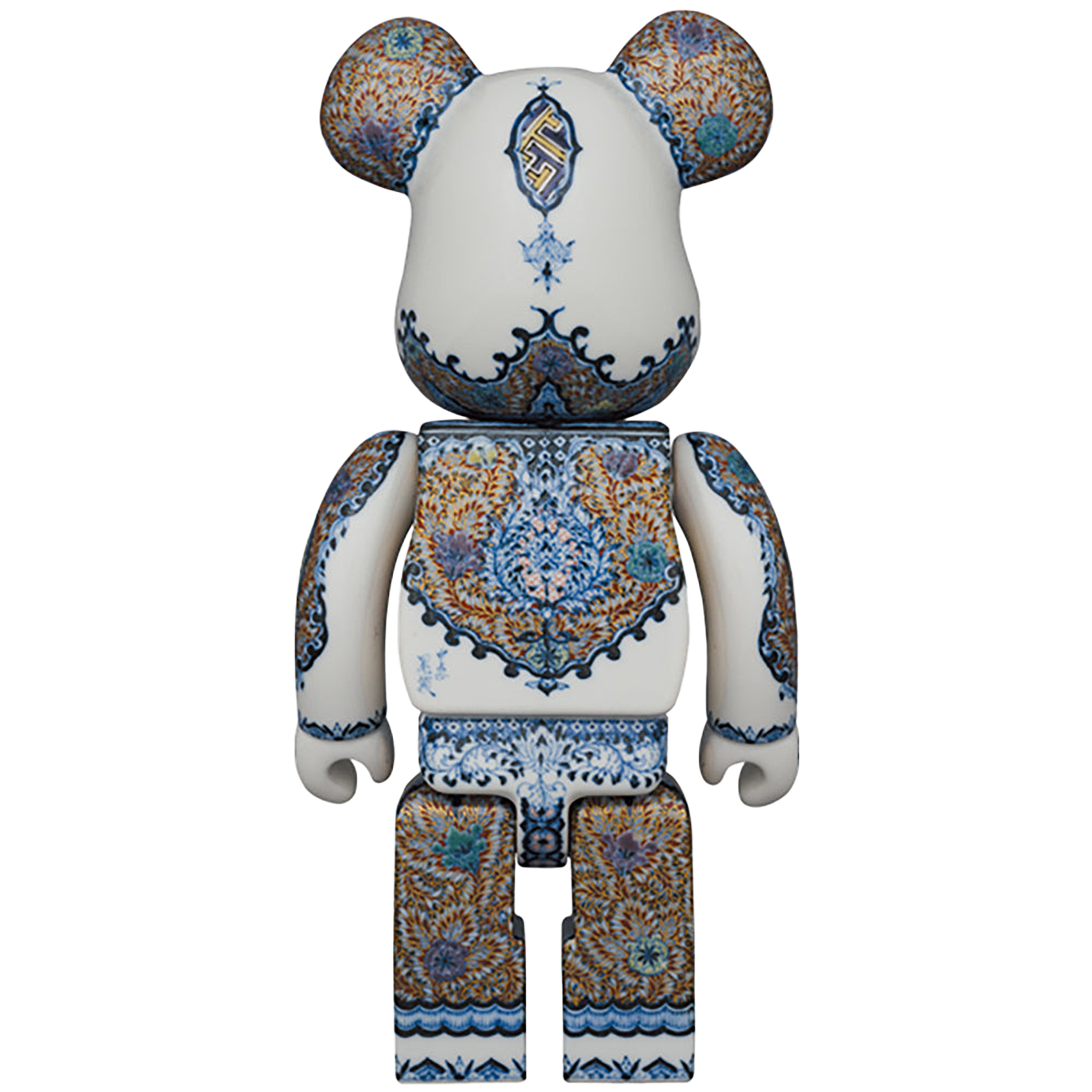 九谷BE@RBRICK 【青華紅彩花唐草紋】400％ (EDITION 1)