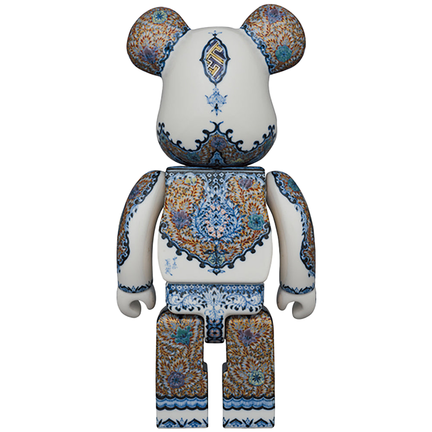 九谷BE@RBRICK 【青華紅彩花唐草紋】400％ (EDITION 1)