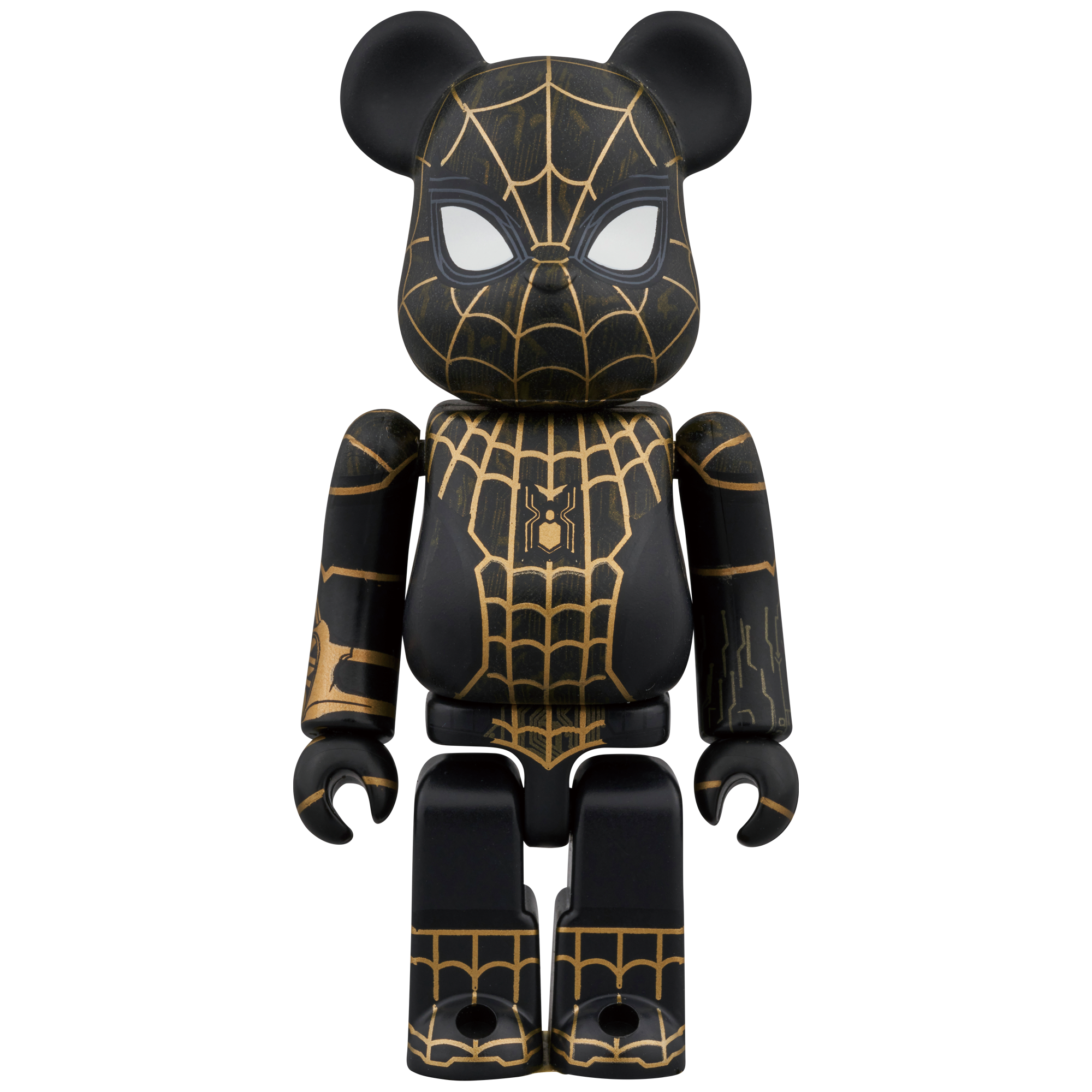 BE@RBRICK SPIDER-MAN BLACK & GOLD SUIT 100％ & 400％