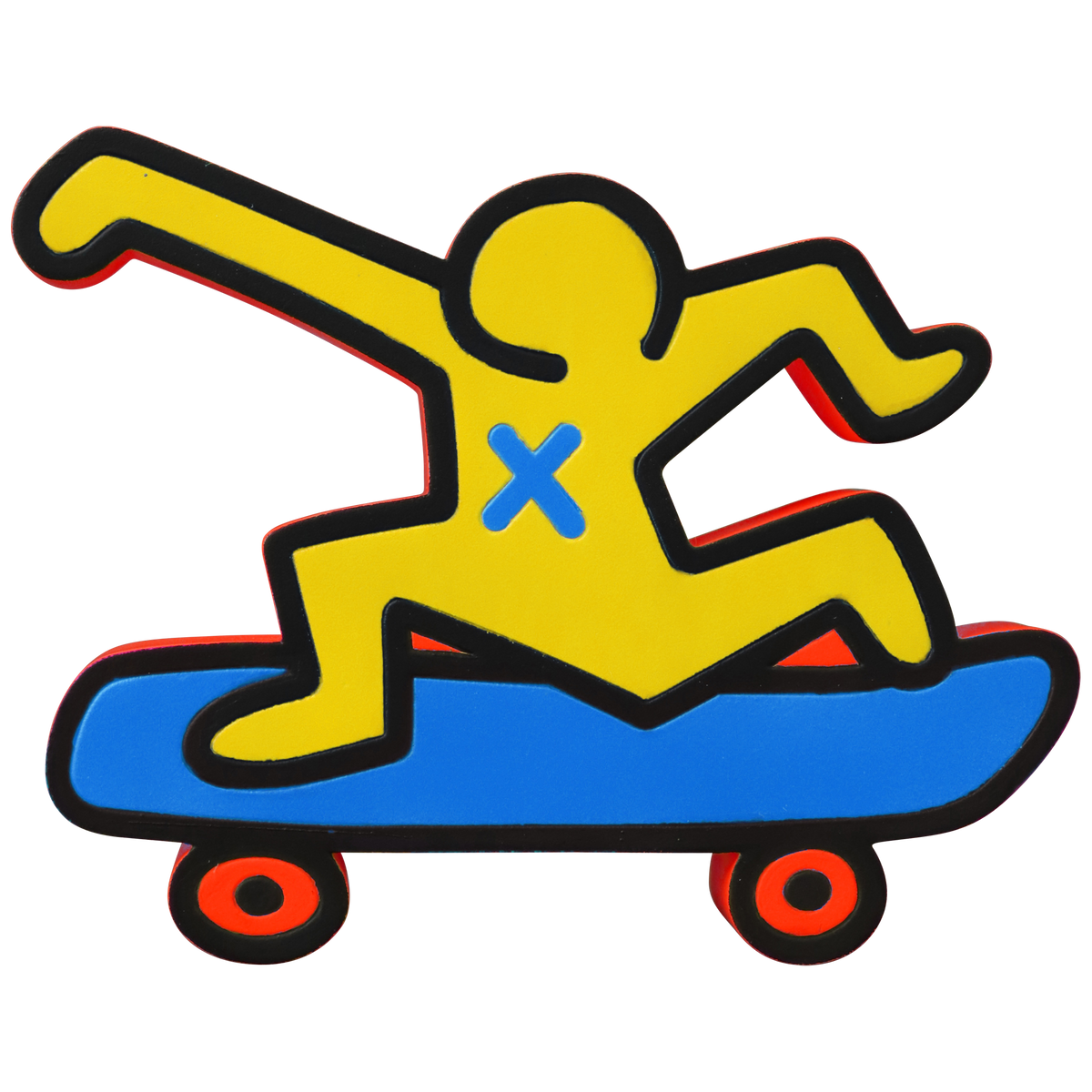 MINI VCD KEITH HARING #3 Skateboarder / With Heart / Barking Dog / Flying Devil / Radiant Baby / Andy Mouse / Three Eyed Smiling Face
