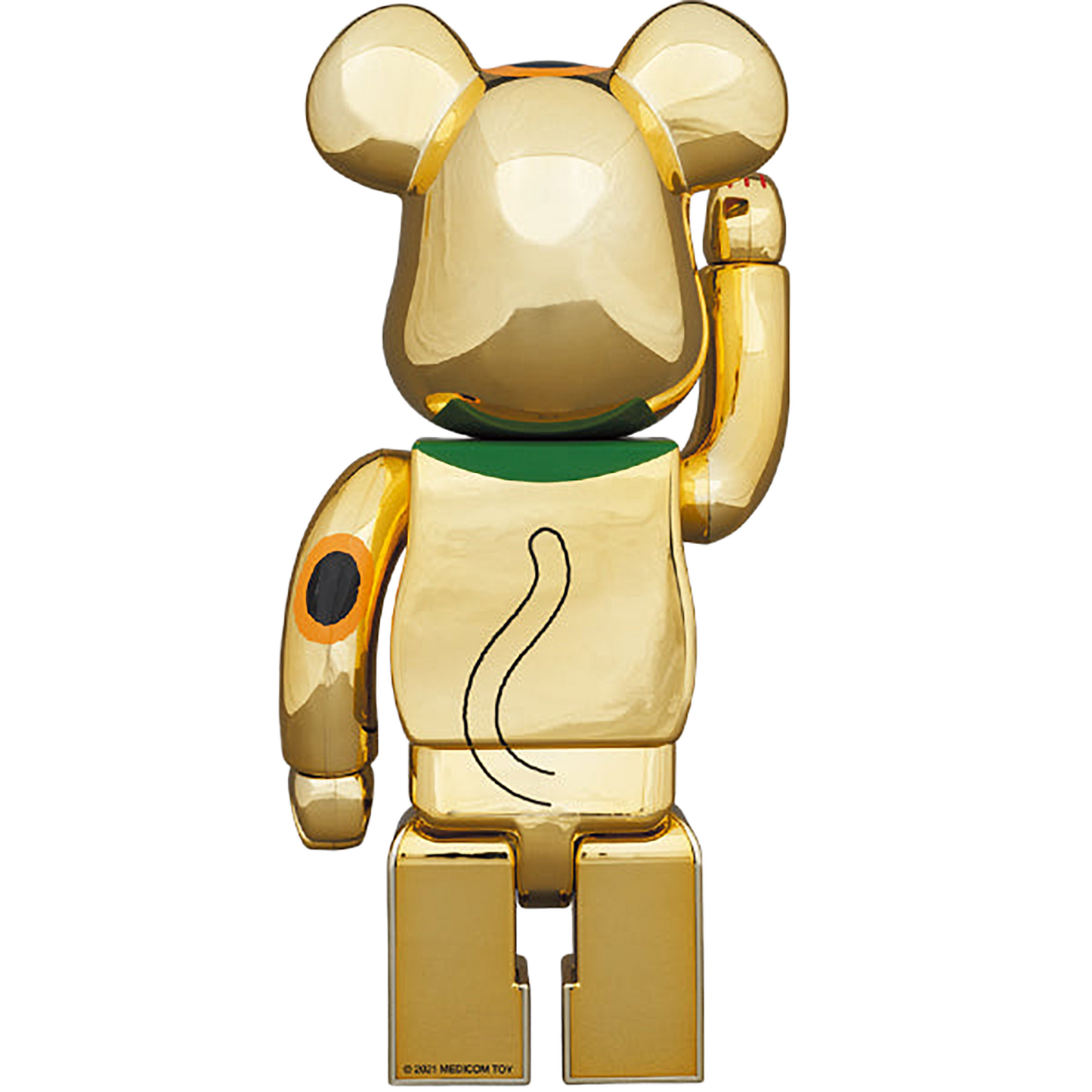 BE@RBRICK Maneki Neko Gold Fortune Gold Plating 2 400%