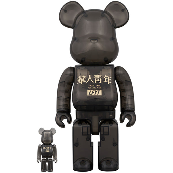 BE@RBRICK LFYT × 華人青年 Wah Yan Ching Nin 100％ & 400％ BLACK