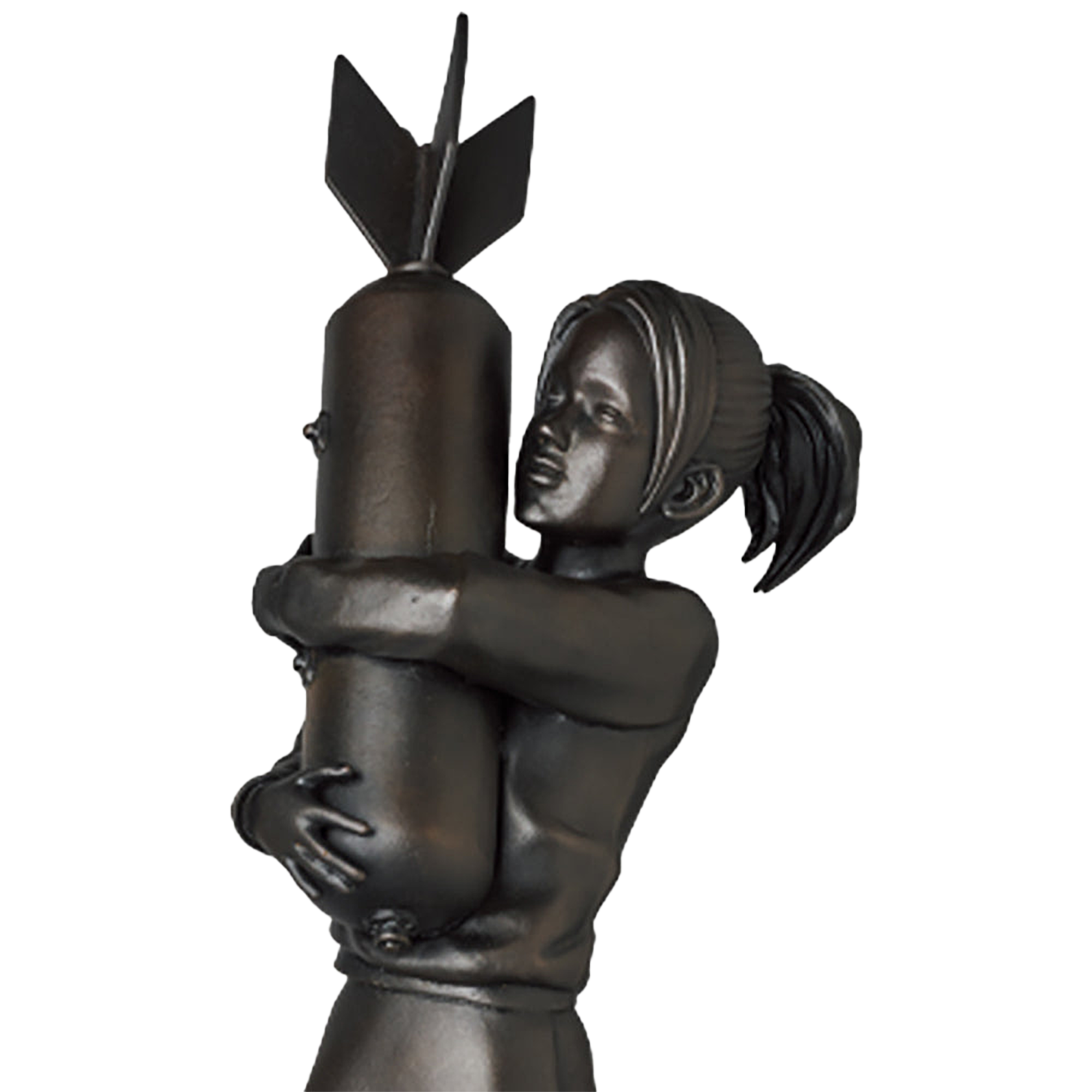 BOMB HUGGER BRONZE STATUE