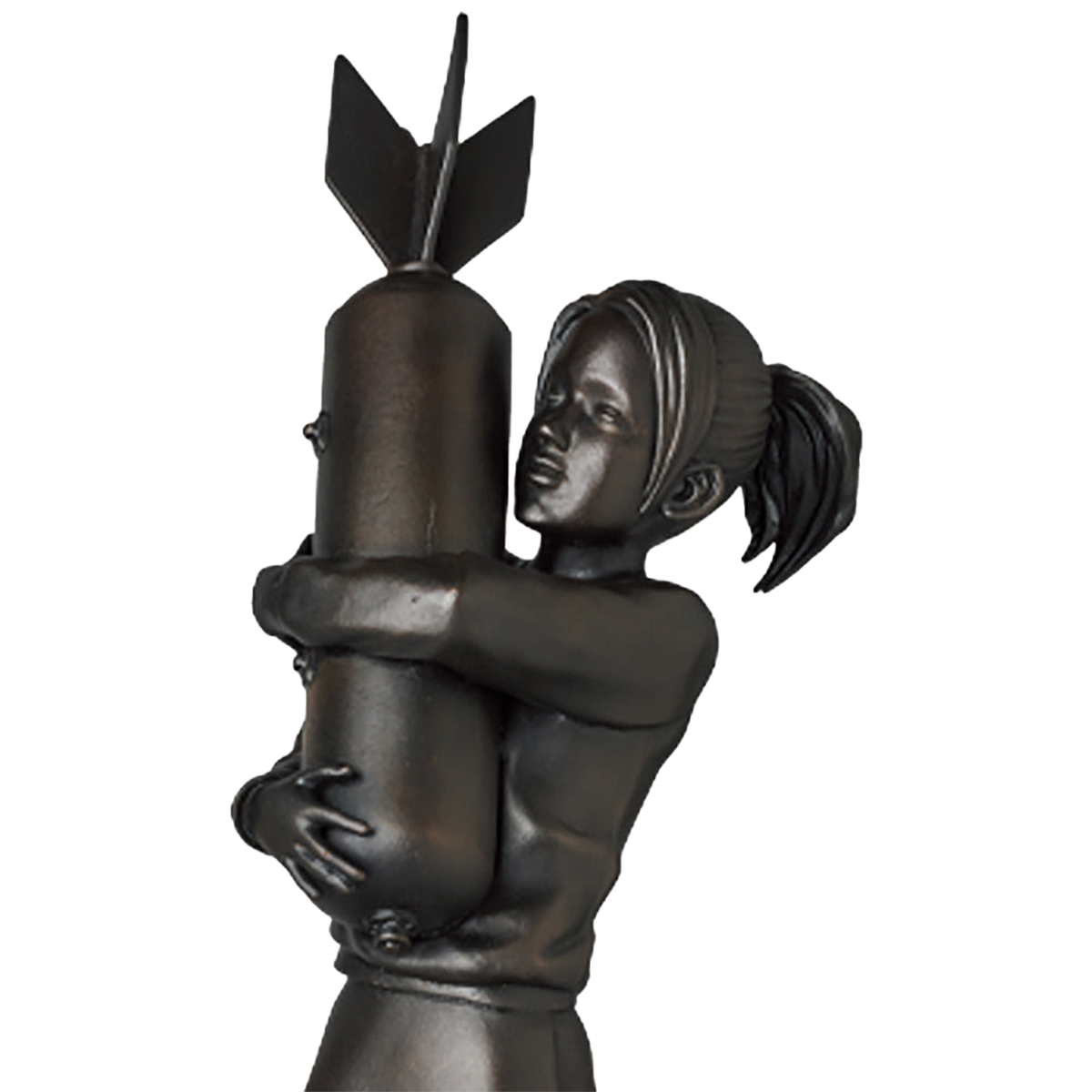 BOMB HUGGER BRONZE STATUE