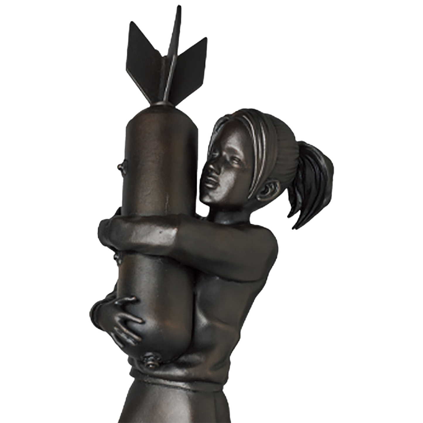 BOMB HUGGER BRONZE STATUE