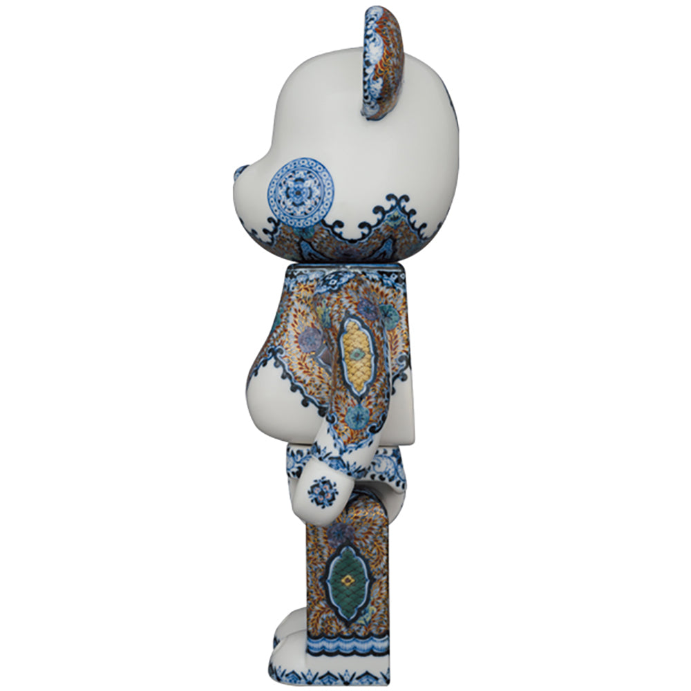 九谷BE@RBRICK 【青華紅彩花唐草紋】400％ (EDITION 1)_2